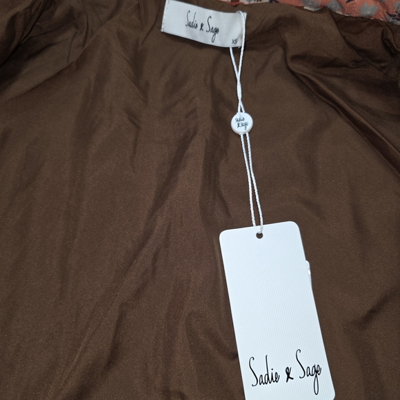 Sadie & Sage Patchwork Quilted Floral Jacket XS Cottagecore Boho Retro - Picture 7 of 11